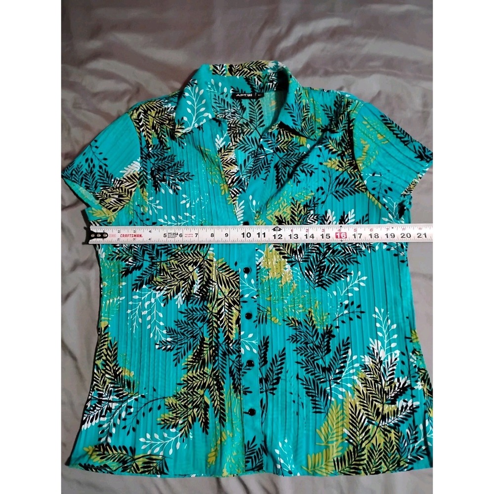 APT 9 Plants Button Up Shirt Size Large - Picture 5 of 9